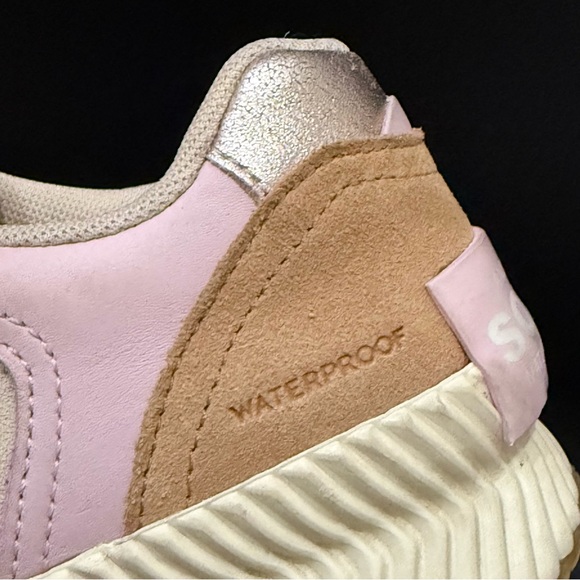 SOREL Ona Blvd Honest Beige/Whitened Pink Classic Waterproof Sneakers Size 7 - Picture 13 of 16